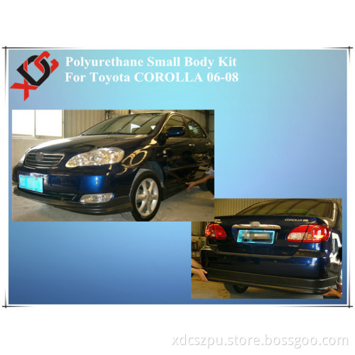 Small Body Kit with F/R Bumper Lip & Skirts for 06-08 Toyota Corolla